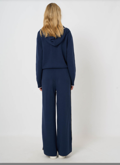 SIDE PIPING KNIT PANTS 401134