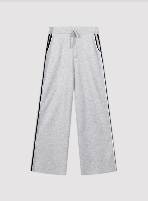 SIDE PIPING KNIT PANTS 401134