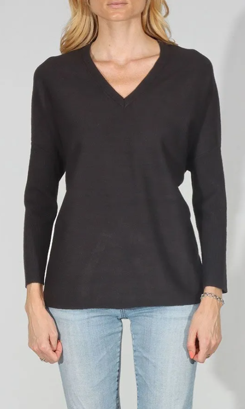 OVERSIZED V NECK PULLOVER 32508SP