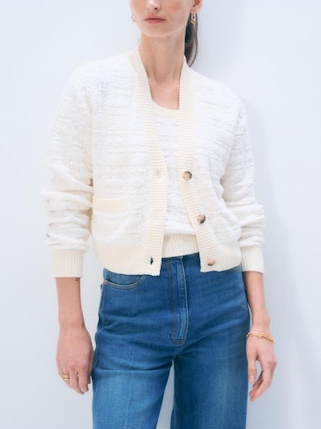 TEXTURED BOUCLE CARDIGAN 21721