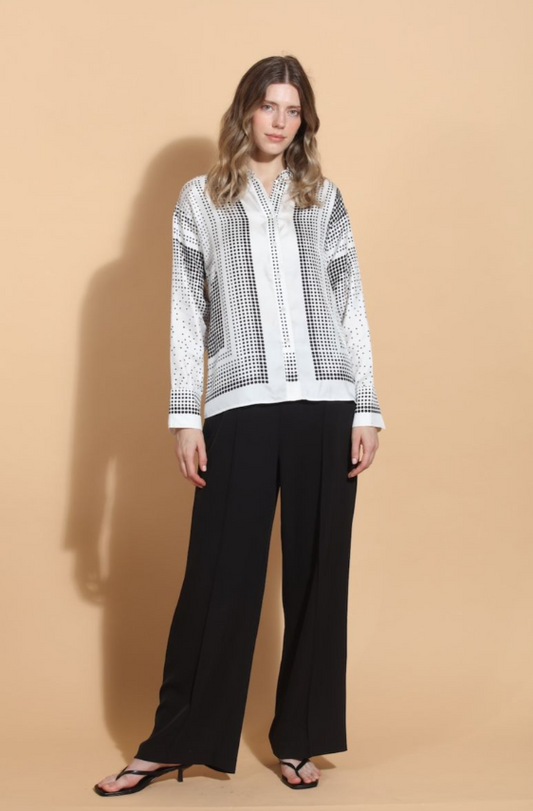 DOT PRINT BUTTON DOWN SHIRT 710