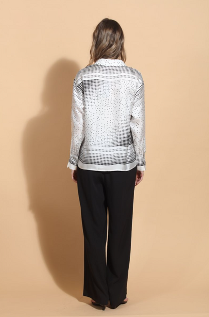 DOT PRINT BUTTON DOWN SHIRT 710