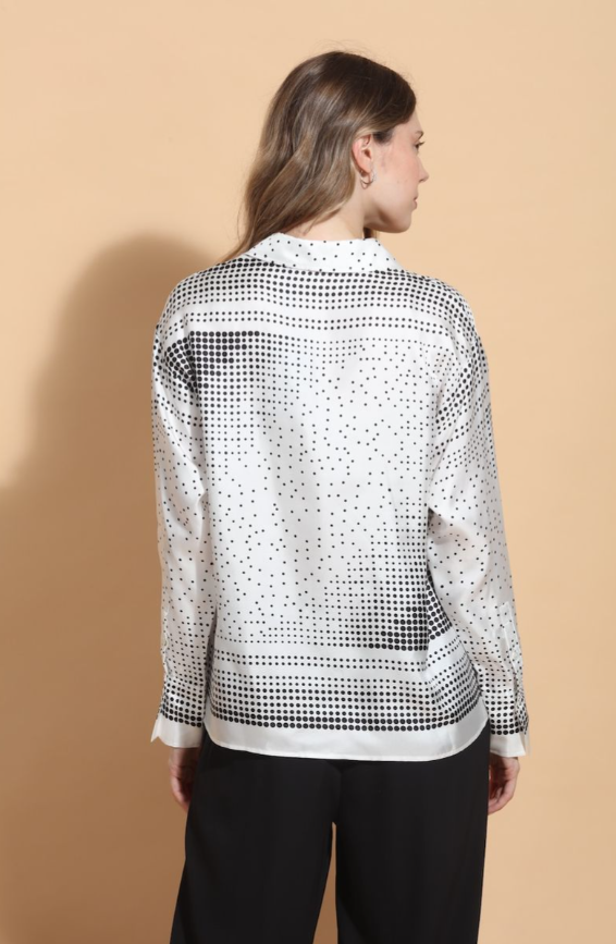 DOT PRINT BUTTON DOWN SHIRT 710