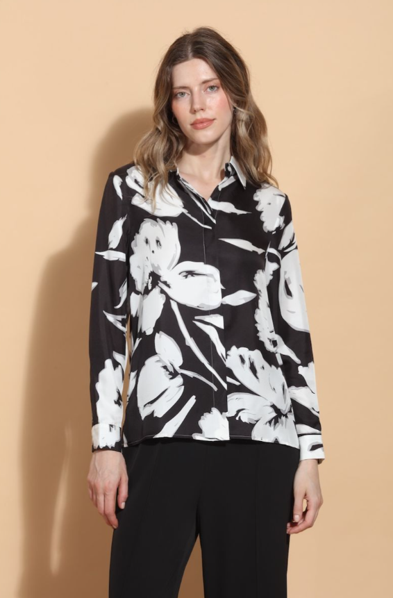 PRINTED SILK TWILL SHIRT 770