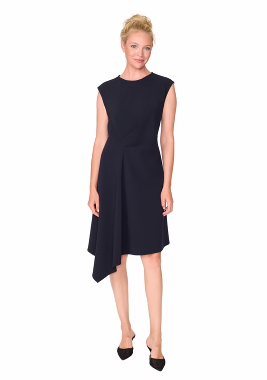 SIDE GATHERED DRESS 9433