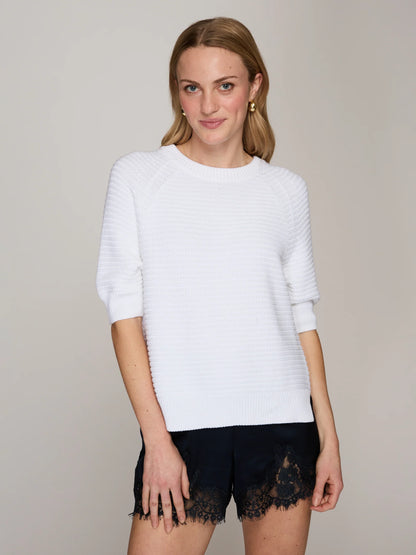 TEXTURED STITCH RAGLAN CREW N14494
