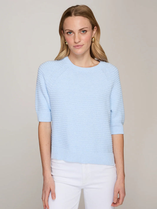 TEXTURED STITCH RAGLAN CREW N14494