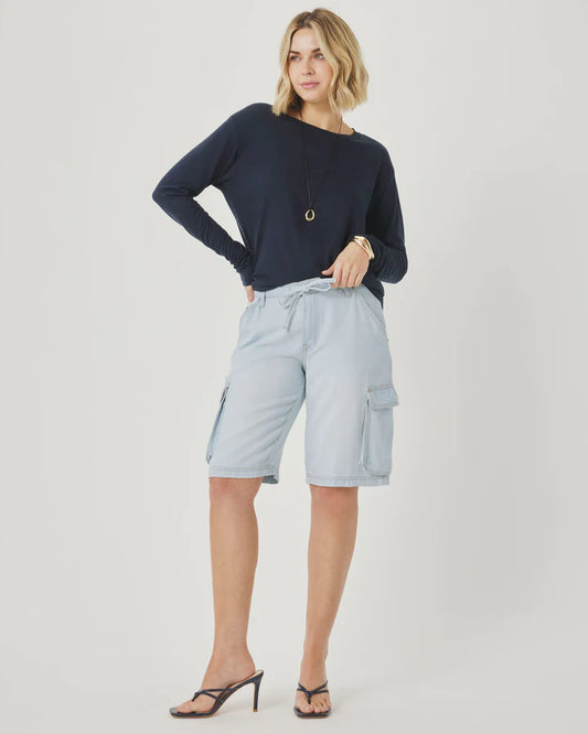 LOUNGE DENIM CARGO SHORTS RS6C480SE