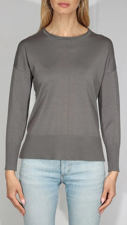 OVERSIZED CREWNECK WITH RIB SLEEVES 32357FW25