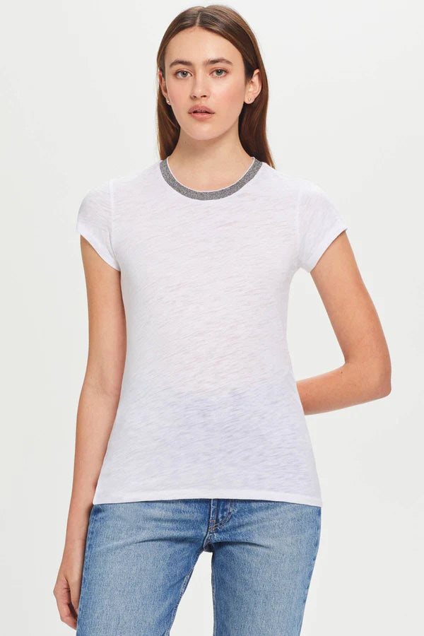 METALLIC TRIM TEE 21401