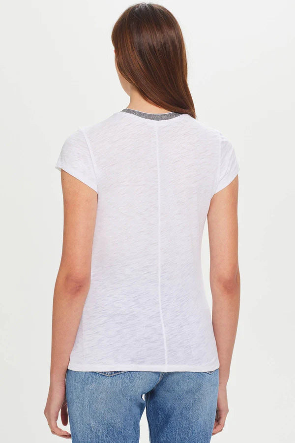 METALLIC TRIM TEE 21401