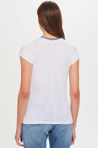 METALLIC TRIM TEE 21401
