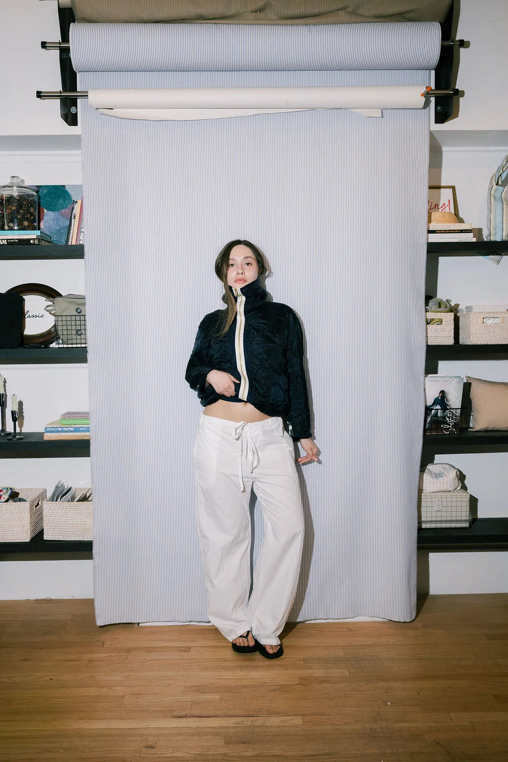 MILITARY LINER FUNNEL NECK JACKET