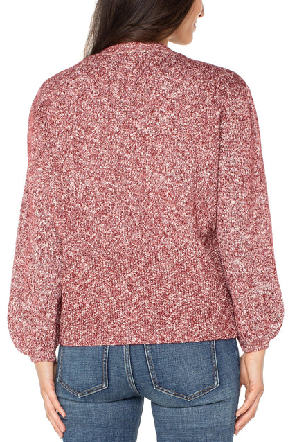 BUTTON FRONT CARDIGAN SWEATER LM8H84SR03