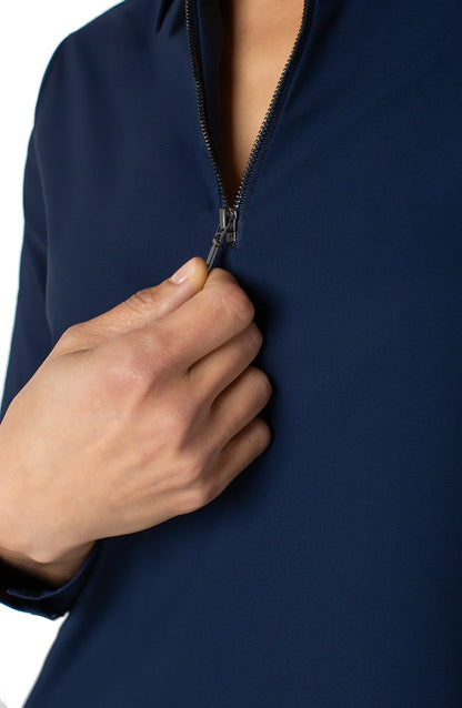 ZIP FRONT KNIT SHIRT LM8J06ETK