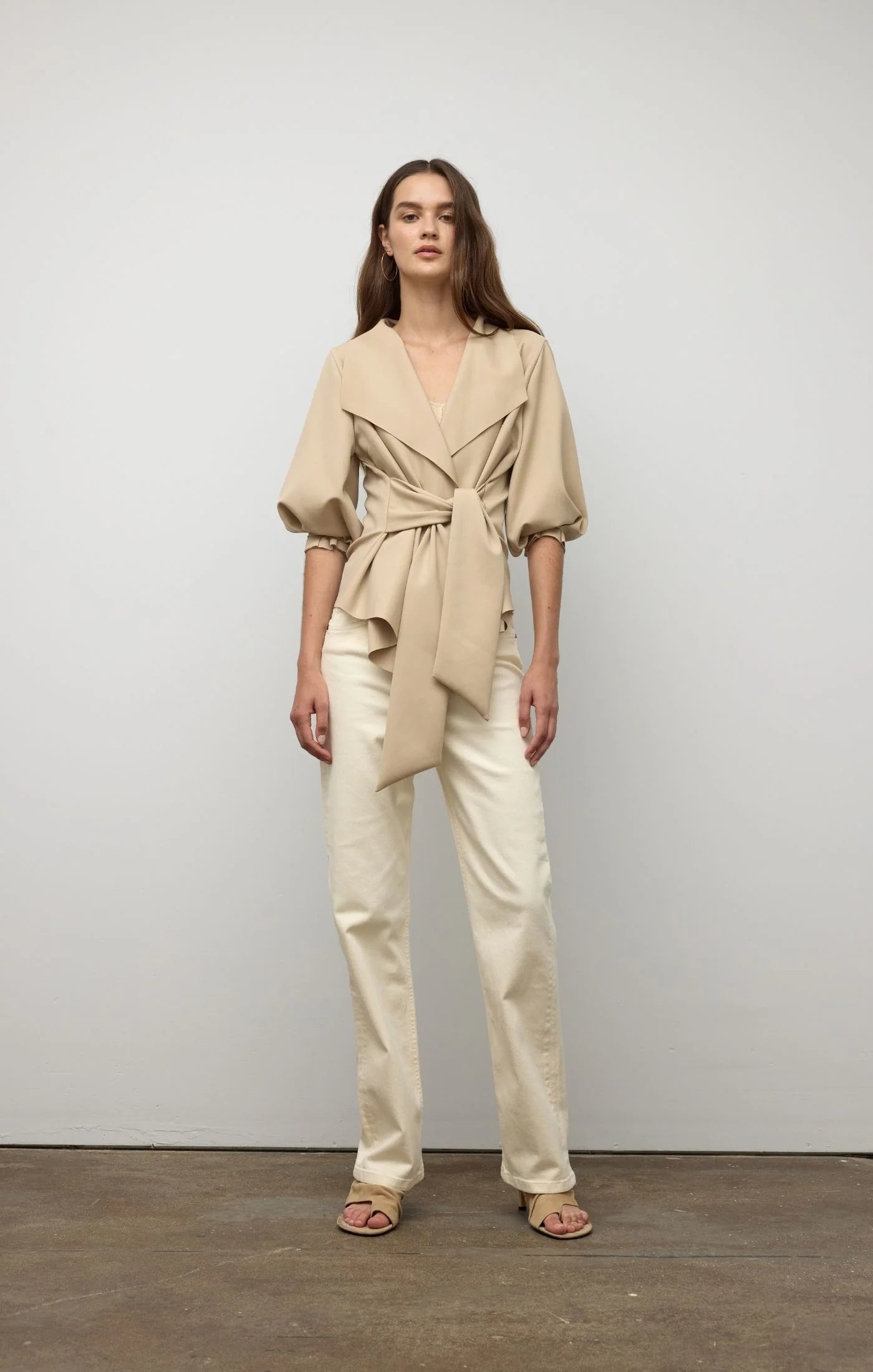 RAW EDGE BELTED JACKET S26SB6034