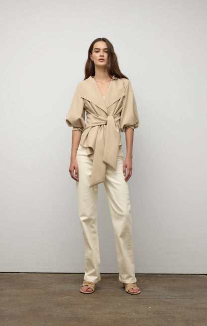 RAW EDGE BELTED JACKET S26SB6034