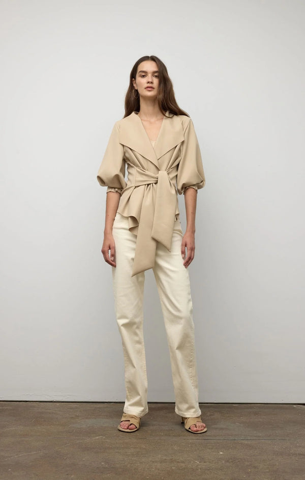 RAW EDGE BELTED JACKET S26SB6034