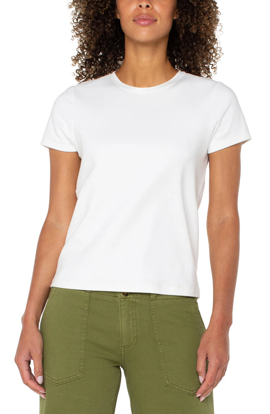 KNIT TEE W/ CENTER SEAM LM8H31K99