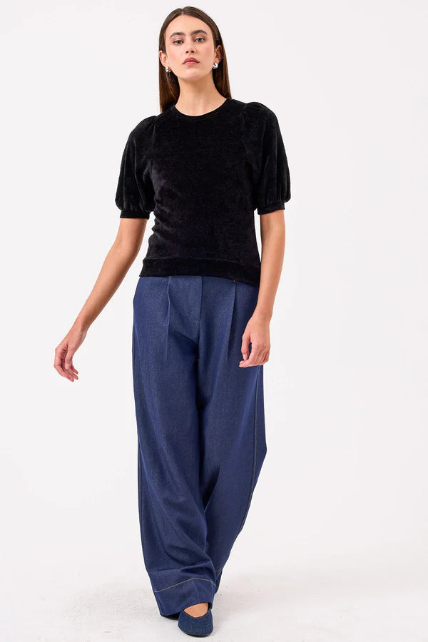 VELOUR S/S PUFF TEE 26450