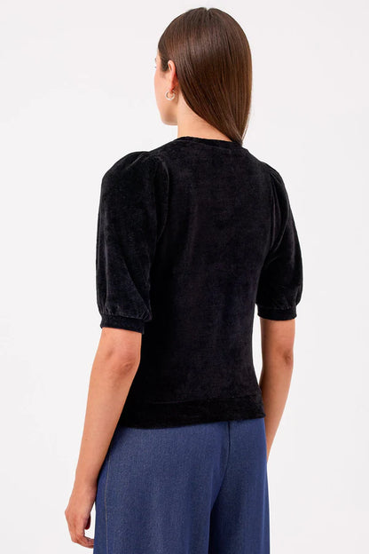 VELOUR S/S PUFF TEE 26450