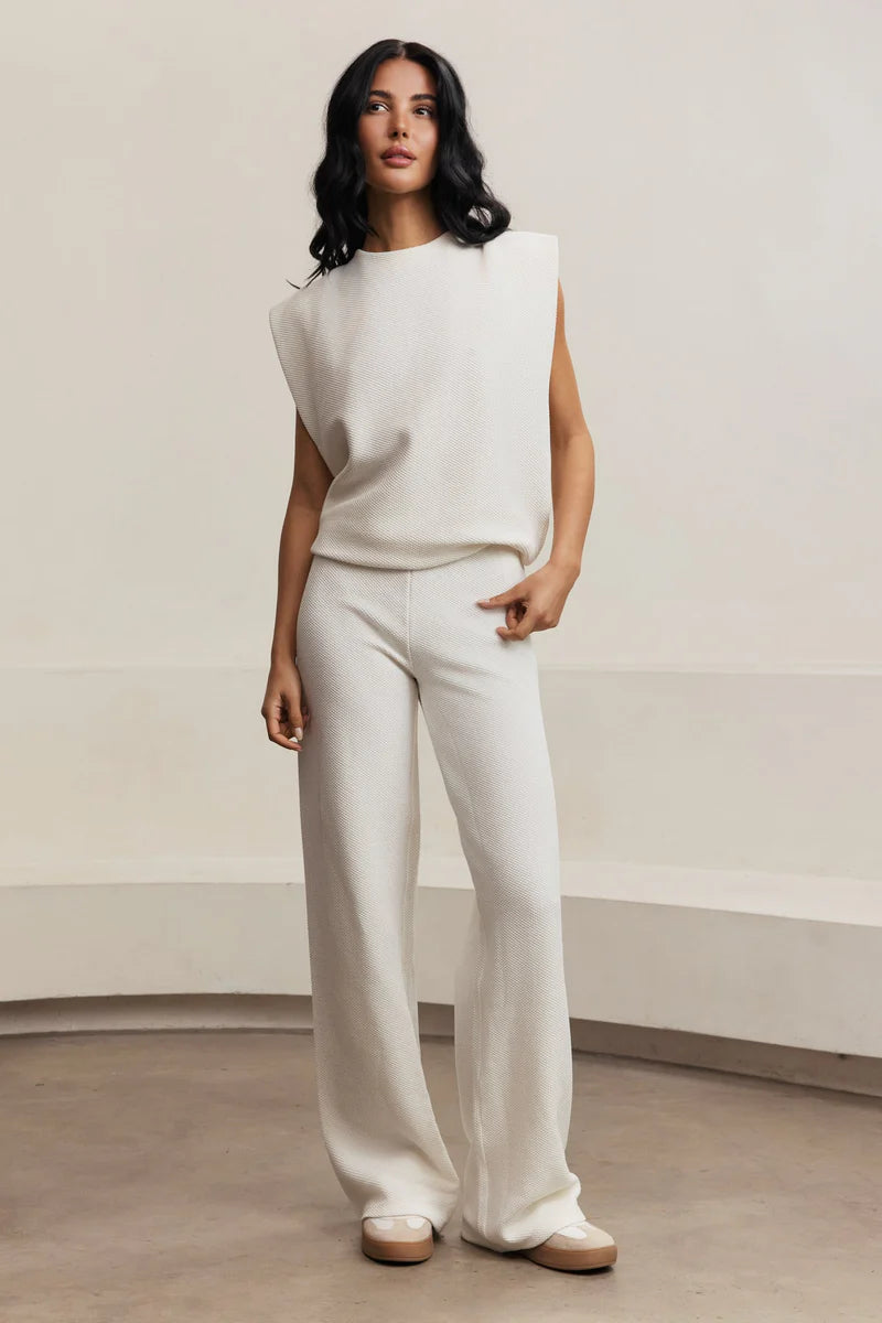 MOON PADDED SHOULDER TOP  LA1700