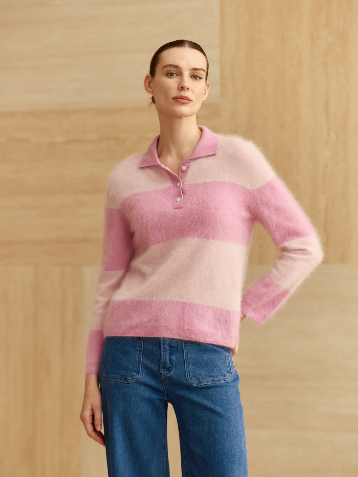 WIDE STRIPE POLO PLT3775
