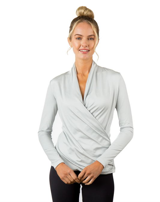 SURPLUS WRAP LONG SLEEVE TOP AB109